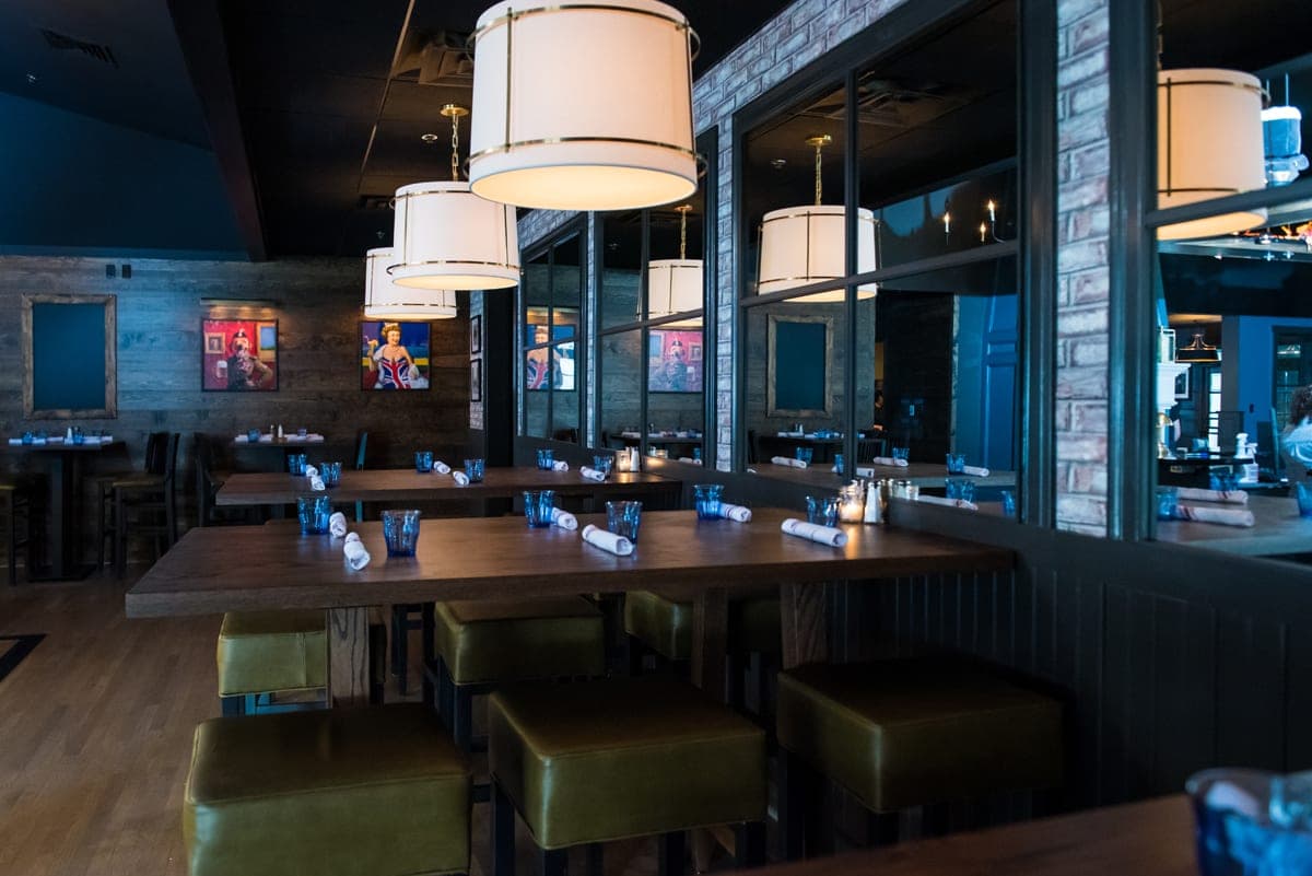 Candlelit evening lounge seating at The Crown Tavern in Glen Mills, PA